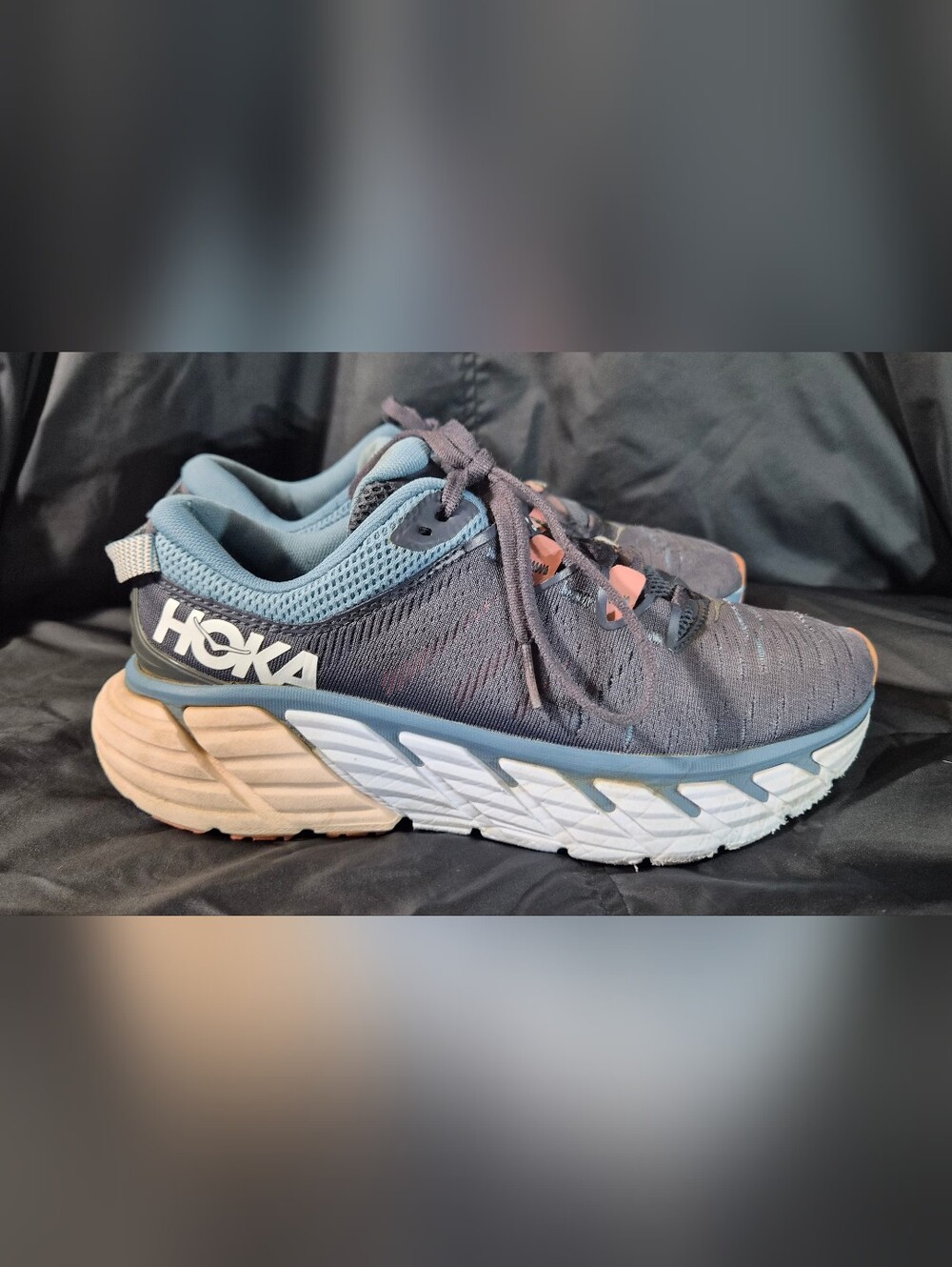Women's HOKA ONE ONE Gaviota 3 "Ombre Blue / Rosette" (1113521-OBRS) Sz. 7